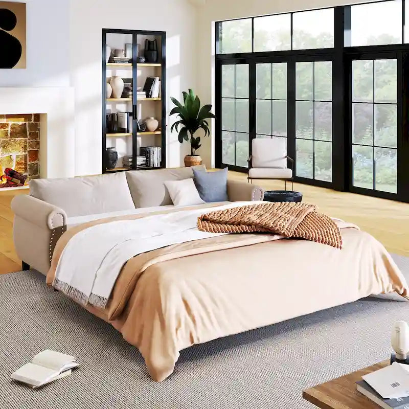 Canapé-lit convertible 80,7 avec matelas en mousse