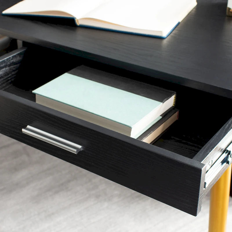 Bureau Mid-Century Moderne avec 1 tiroir et 1 étagère
