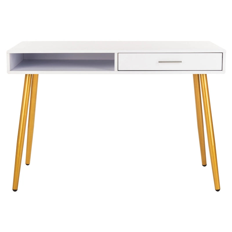 Bureau Mid-Century Moderne avec 1 tiroir et 1 étagère