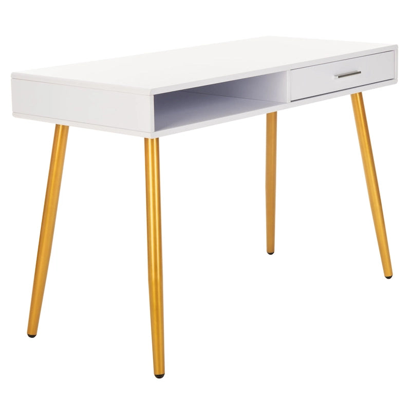 Bureau Mid-Century Moderne avec 1 tiroir et 1 étagère
