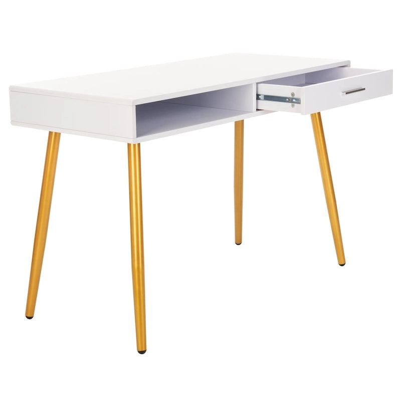 Bureau Mid-Century Moderne avec 1 tiroir et 1 étagère