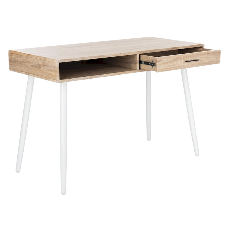 Bureau Mid-Century Moderne avec 1 tiroir et 1 étagère