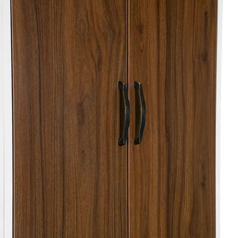 Lit escamotable mural avec armoire, tiroirs, éclairage LED et bureau