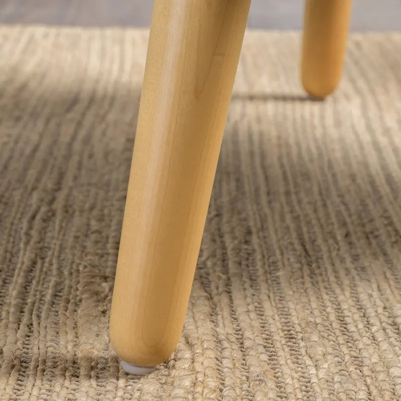 Fauteuil capitonné moderne 25 po avec pieds en bois d'hévéa pour salon