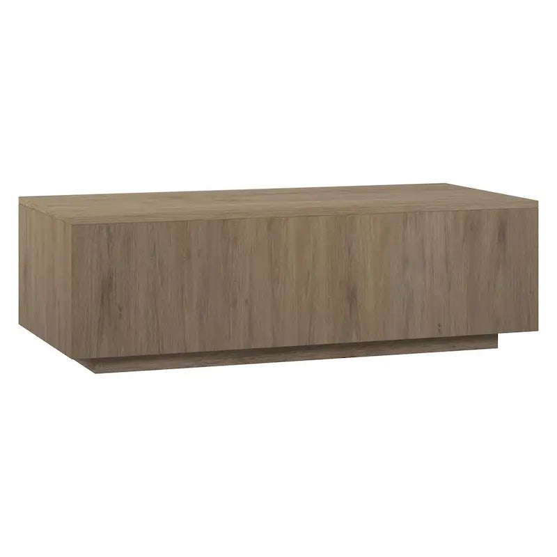 Table basse rectangulaire de 122 cm de large avec piédestal - 120,6 cm de large