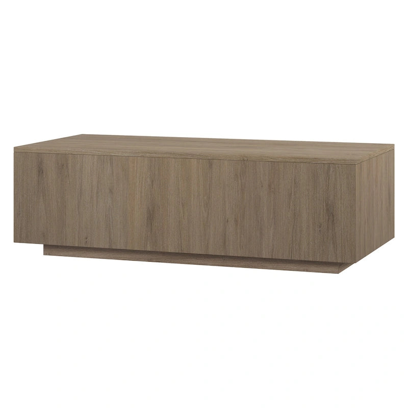 Table basse rectangulaire de 122 cm de large avec piédestal - 120,6 cm de large
