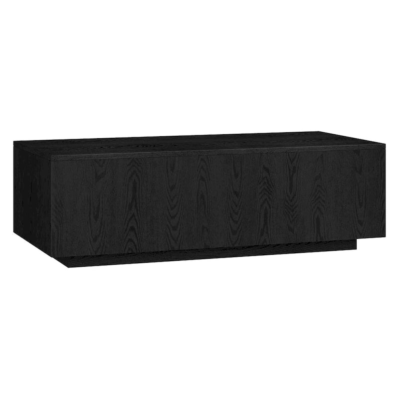 Table basse rectangulaire de 122 cm de large avec piédestal - 120,6 cm de large