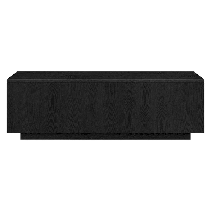 Table basse rectangulaire de 122 cm de large avec piédestal - 120,6 cm de large