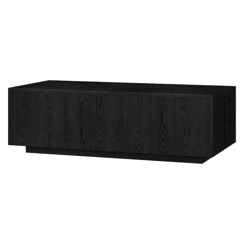 Table basse rectangulaire de 122 cm de large avec piédestal - 120,6 cm de large