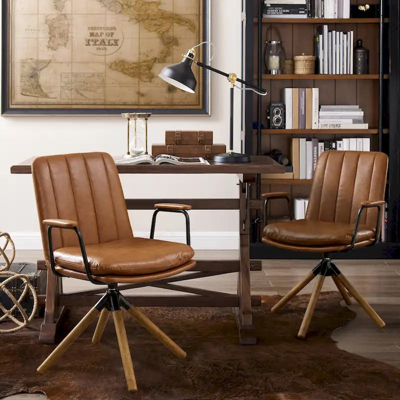 Chaises de bureau pivotantes milieu de siècle