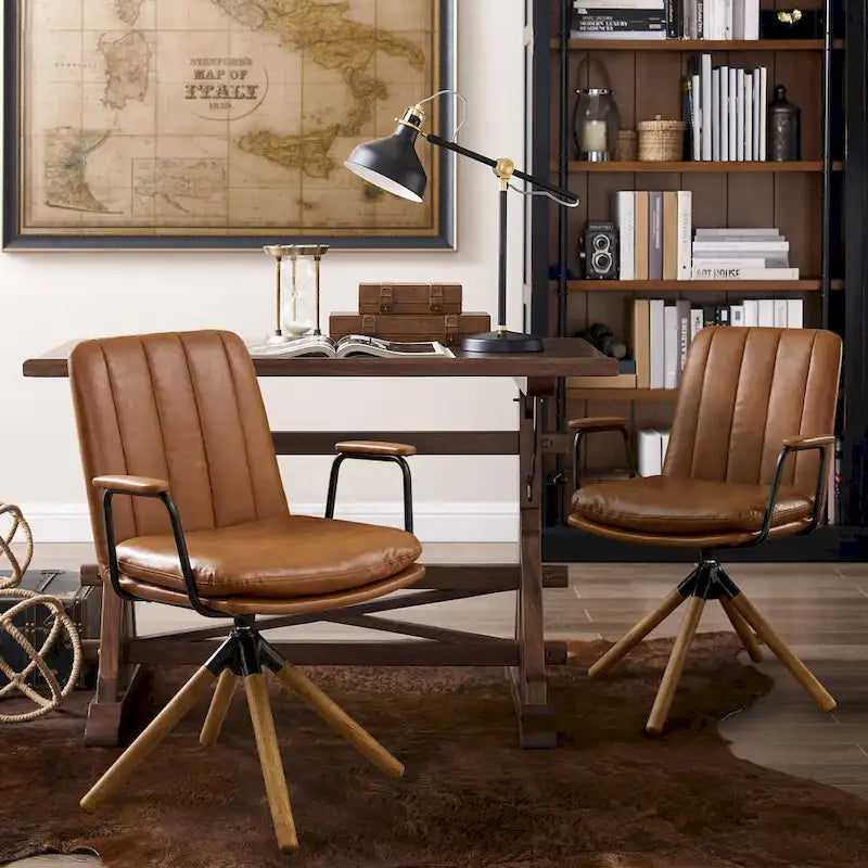 Chaises de bureau pivotantes milieu de siècle
