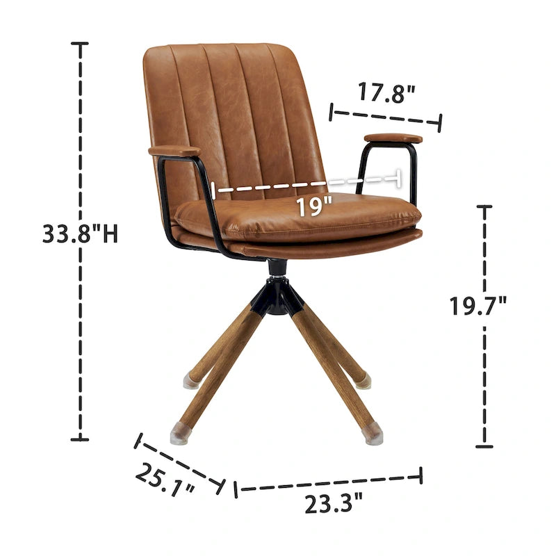 Chaises de bureau pivotantes milieu de siècle