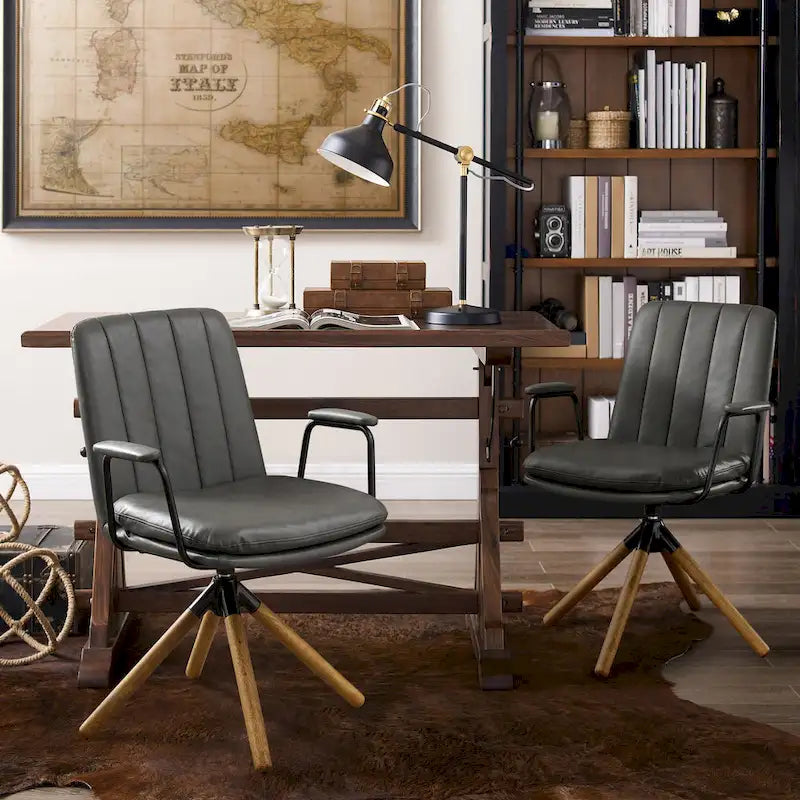 Chaises de bureau pivotantes milieu de siècle