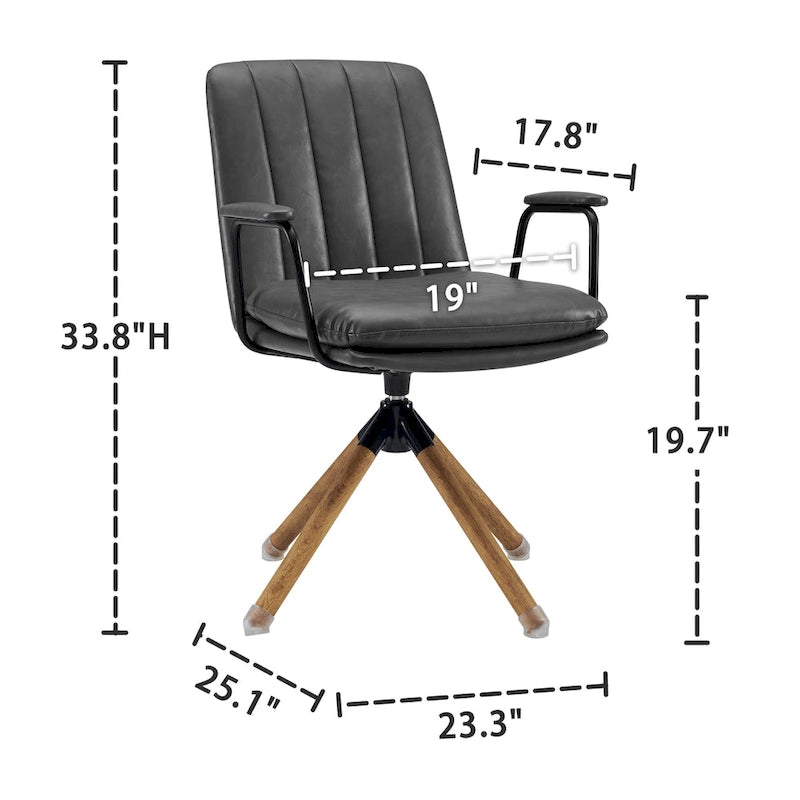 Chaises de bureau pivotantes milieu de siècle