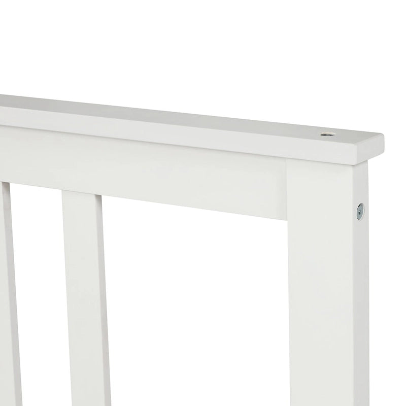 Lit plateforme en bois avec tête et pied de lit, aucun sommier tapissier requis