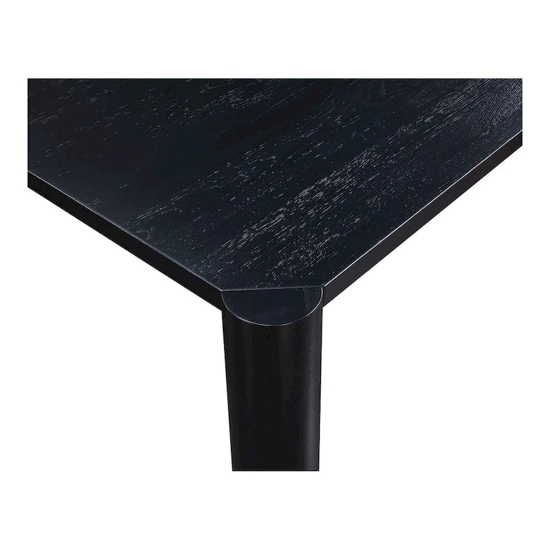 Table à manger moderne en chêne massif avec pieds modulables