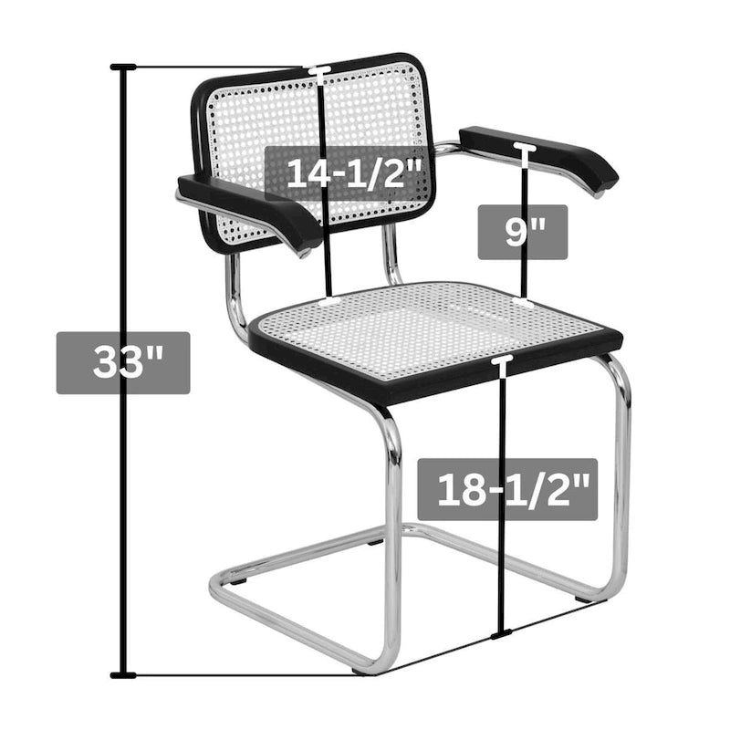 Fauteuil cantilever en rotin avec structure en acier blanc