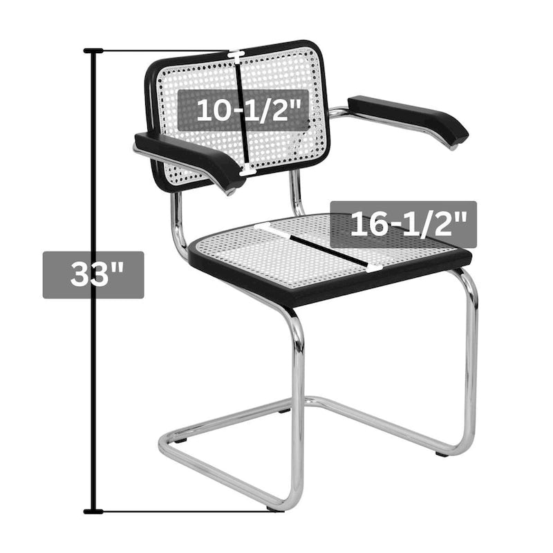 Fauteuil cantilever en rotin avec structure en acier blanc