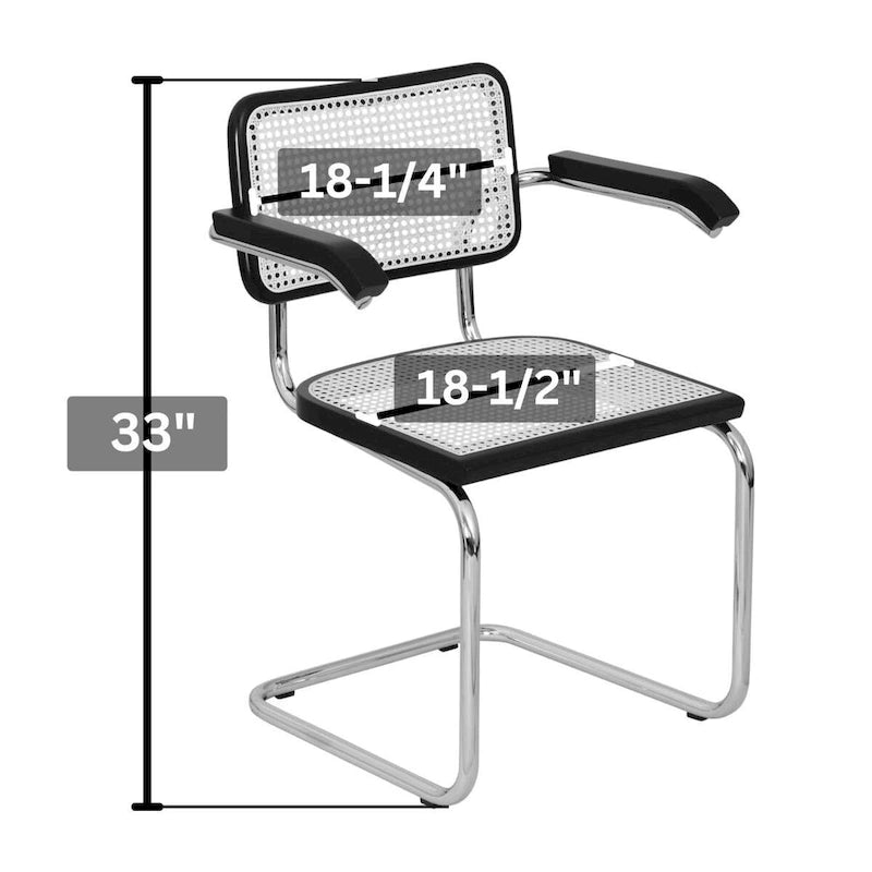 Fauteuil cantilever en rotin avec structure en acier blanc