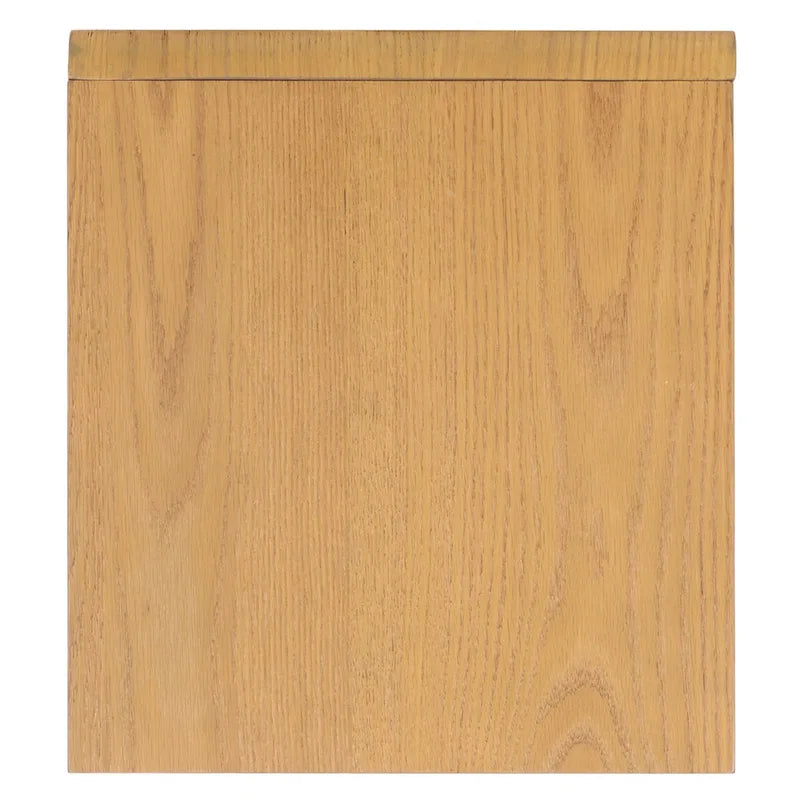 Table d'appoint en forme de C en placage de chêne